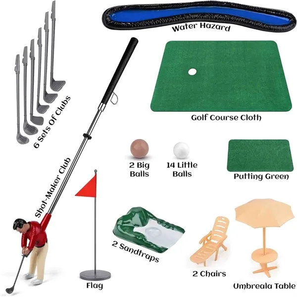 MOQ5 Mini Golfing Man Indoor Golf Kit For Children - MOQ5 Mini Golfing Man Indoor Golf Kit For Children - Image 2 of 3