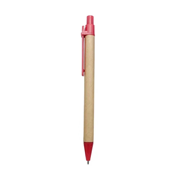 Click Action Ballpoint Pen With Wood Colored Barrel - Click Action Ballpoint Pen With Wood Colored Barrel - Image 3 of 5