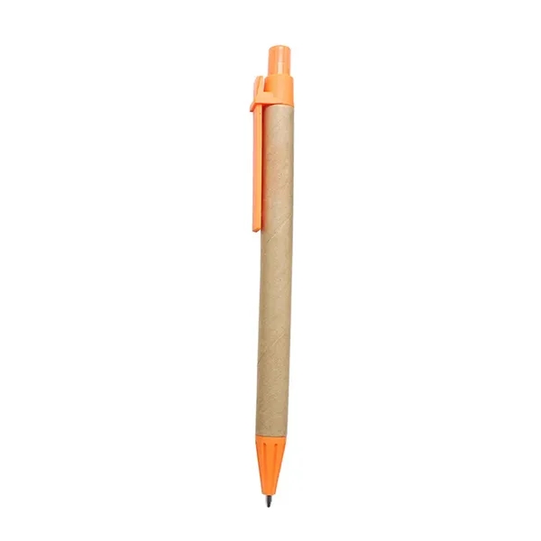 Click Action Ballpoint Pen With Wood Colored Barrel - Click Action Ballpoint Pen With Wood Colored Barrel - Image 5 of 5