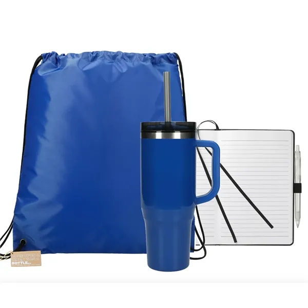 Eco Friendly Drawstring,Tumbler and Journal Set - Eco Friendly Drawstring,Tumbler and Journal Set - Image 3 of 6