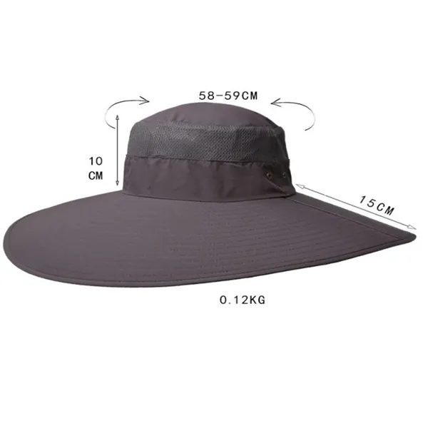 Waterproof Super Wide Brim Bucket Hat for Outdoors - Waterproof Super Wide Brim Bucket Hat for Outdoors - Image 4 of 5