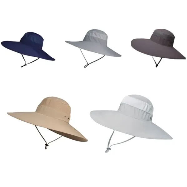 Waterproof Super Wide Brim Bucket Hat for Outdoors - Waterproof Super Wide Brim Bucket Hat for Outdoors - Image 5 of 5