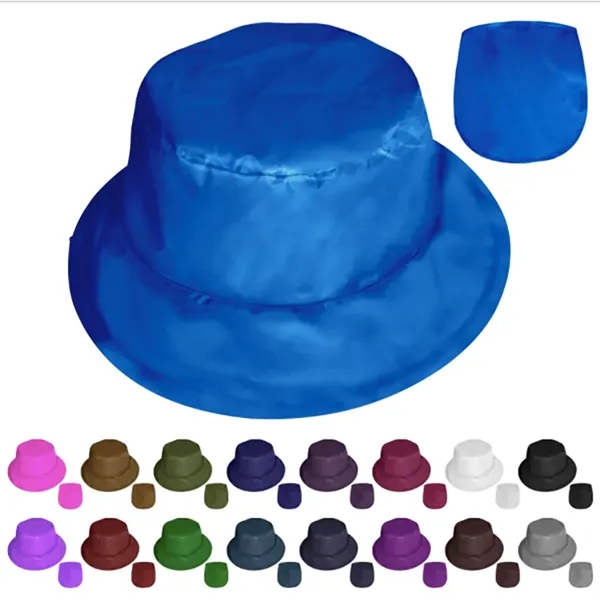 Foldable Polyester Bucket Hat With Pouch - Foldable Polyester Bucket Hat With Pouch - Image 0 of 0