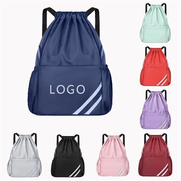 Multifunctional Oxford Cloth Backpack Dym Drawstring Pocket - Multifunctional Oxford Cloth Backpack Dym Drawstring Pocket - Image 0 of 1