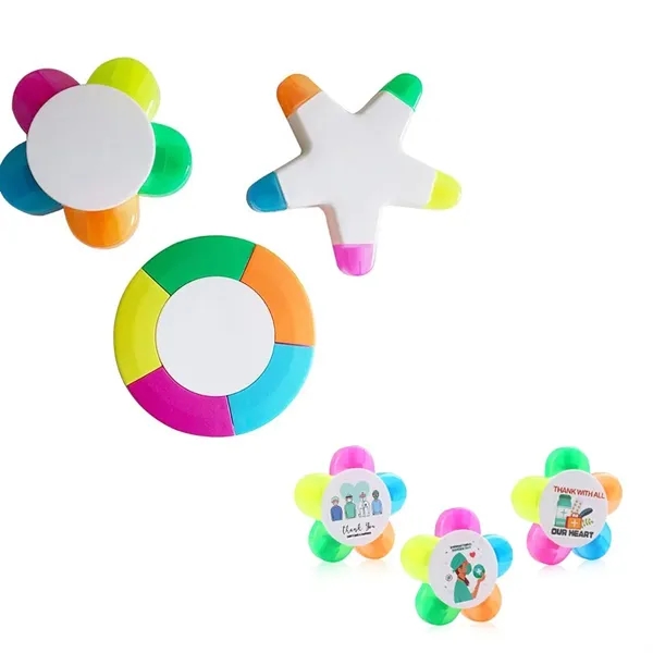 Various Shape Colorful Petal Highlighter - Various Shape Colorful Petal Highlighter - Image 4 of 5