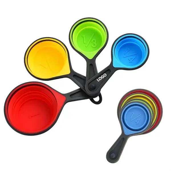 Collapsible Silicone Soft Measuring Cup Set - Collapsible Silicone Soft Measuring Cup Set - Image 0 of 4