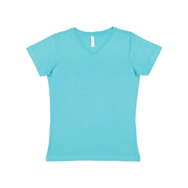 LAT Women's Fine Jersey V-Neck Tee - LAT Women's Fine Jersey V-Neck Tee - Image 58 of 77