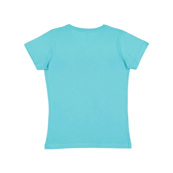 LAT Women's Fine Jersey V-Neck Tee - LAT Women's Fine Jersey V-Neck Tee - Image 59 of 77