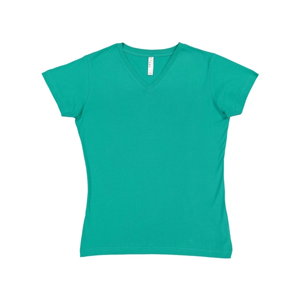 LAT Women's Fine Jersey V-Neck Tee - LAT Women's Fine Jersey V-Neck Tee - Image 62 of 77