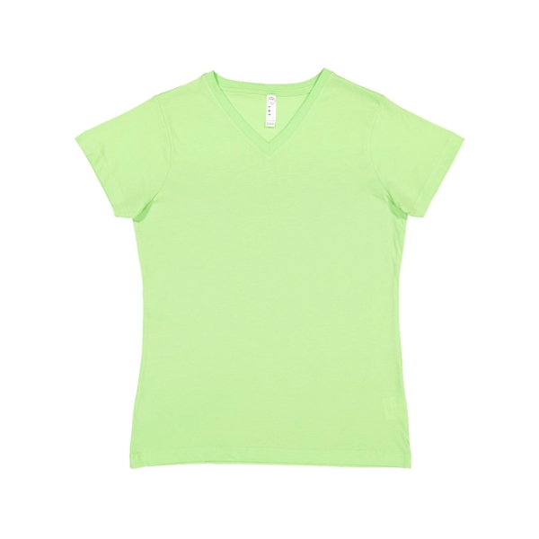 LAT Women's Fine Jersey V-Neck Tee - LAT Women's Fine Jersey V-Neck Tee - Image 66 of 77