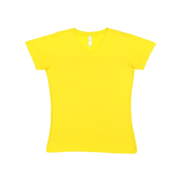 LAT Women's Fine Jersey V-Neck Tee - LAT Women's Fine Jersey V-Neck Tee - Image 70 of 77