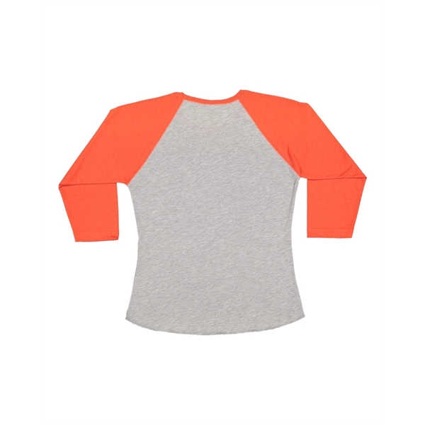 LAT Women's Baseball Fine Jersey Three-Quarter Sleeve Tee - LAT Women's Baseball Fine Jersey Three-Quarter Sleeve Tee - Image 39 of 47