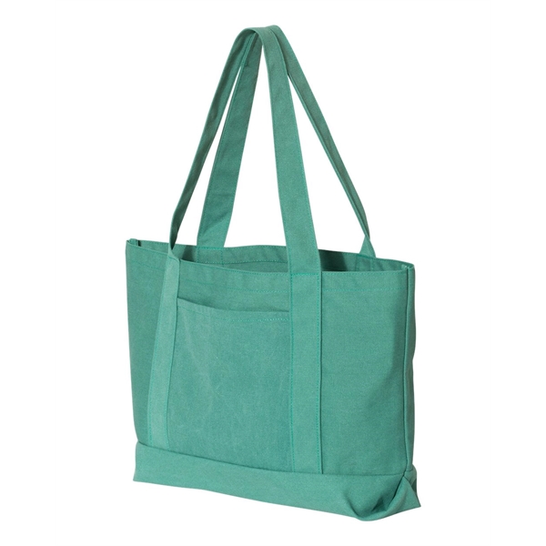 Liberty Bags Seaside Cotton Pigment Dyed Resort Tote - Liberty Bags Seaside Cotton Pigment Dyed Resort Tote - Image 19 of 30