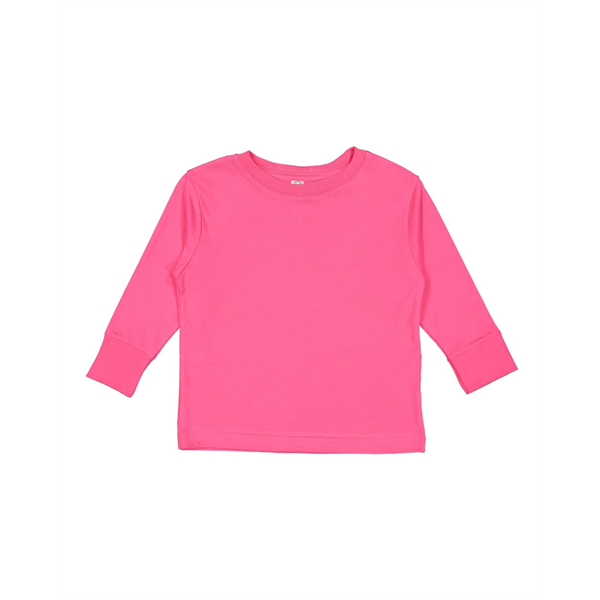 Rabbit Skins Toddler Fine Jersey Long Sleeve Tee - Rabbit Skins Toddler Fine Jersey Long Sleeve Tee - Image 13 of 44