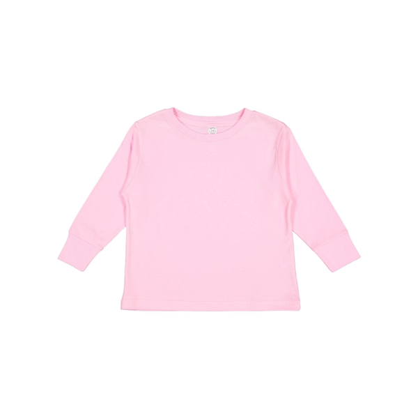 Rabbit Skins Toddler Fine Jersey Long Sleeve Tee - Rabbit Skins Toddler Fine Jersey Long Sleeve Tee - Image 19 of 44