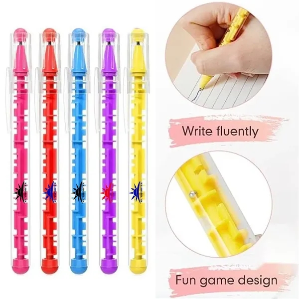 Plastic Stress Relief Maze Puzzle Ballpoint Pen - Plastic Stress Relief Maze Puzzle Ballpoint Pen - Image 0 of 3