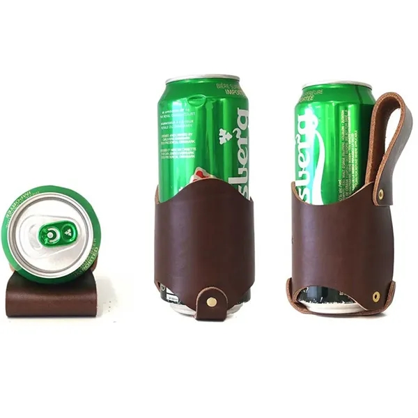 Leather Beer Holster Bottle Holders - Leather Beer Holster Bottle Holders - Image 5 of 5