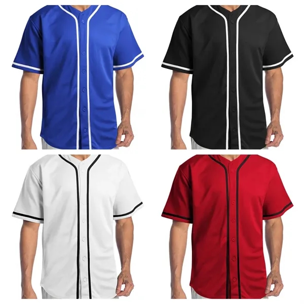 Men Baseball Jersey Hip Hop Sports Uniforms - Men Baseball Jersey Hip Hop Sports Uniforms - Image 1 of 3