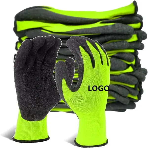 Latex Rubber Hand Coated Safety Work Gloves - Latex Rubber Hand Coated Safety Work Gloves - Image 0 of 7