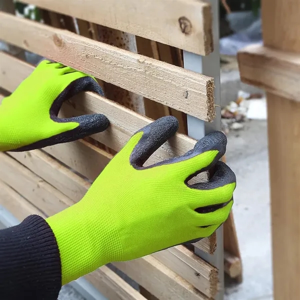 Latex Rubber Hand Coated Safety Work Gloves - Latex Rubber Hand Coated Safety Work Gloves - Image 3 of 7
