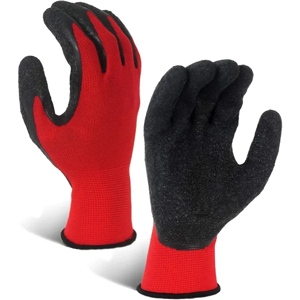 Latex Rubber Hand Coated Safety Work Gloves - Latex Rubber Hand Coated Safety Work Gloves - Image 5 of 7