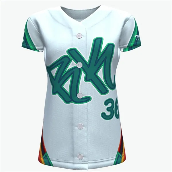 Women Team Baseball Jersey - Women Team Baseball Jersey - Image 0 of 1