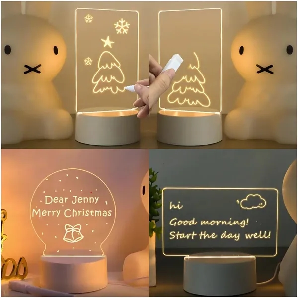 Acrylic Dry Erase Board with Light Up Stand - Acrylic Dry Erase Board with Light Up Stand - Image 2 of 2