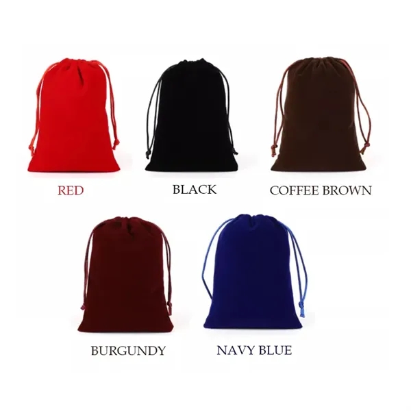 3.9x4.7 Inch Fiber Suede Drawstring Bag - 3.9x4.7 Inch Fiber Suede Drawstring Bag - Image 3 of 3