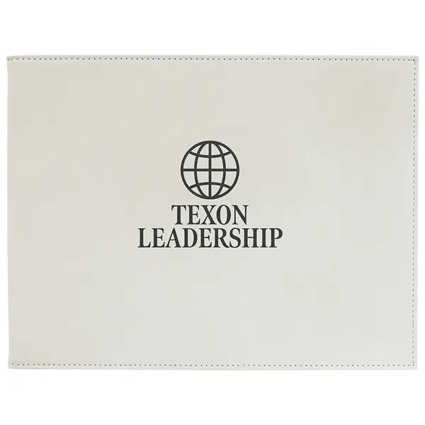 White Leatherette Certificate Holder - White Leatherette Certificate Holder - Image 0 of 3