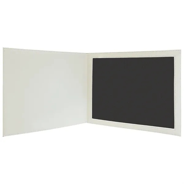 White Leatherette Certificate Holder - White Leatherette Certificate Holder - Image 2 of 3