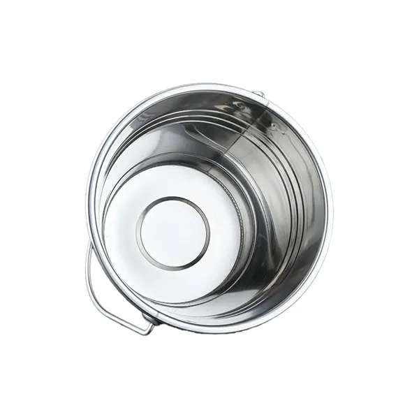 Stainless Steel Beer Ice Bucket - Stainless Steel Beer Ice Bucket - Image 2 of 3