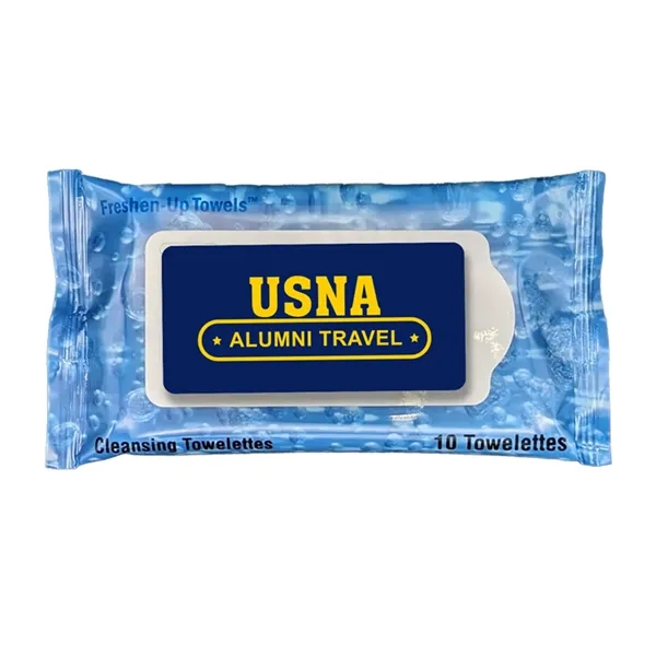 Quick Ship 10-count Antibacterial Wipes w/Full Color Label - Quick Ship 10-count Antibacterial Wipes w/Full Color Label - Image 0 of 0