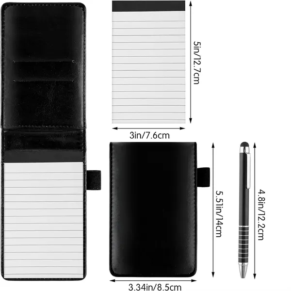 Mini Pocket Notepad Holder With Metal Pen - Mini Pocket Notepad Holder With Metal Pen - Image 4 of 5