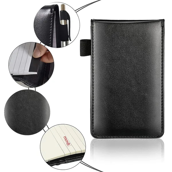 Mini Pocket Notepad Holder With Metal Pen - Mini Pocket Notepad Holder With Metal Pen - Image 1 of 5