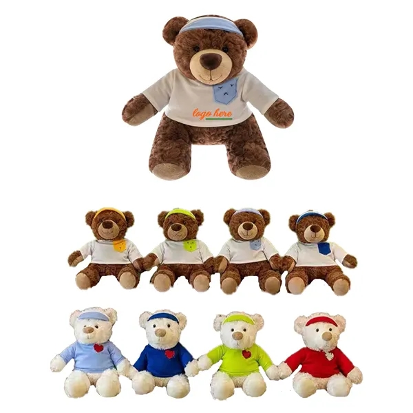 10'' Cute Teddy Bear With Options of Cloth - 10'' Cute Teddy Bear With Options of Cloth - Image 0 of 2