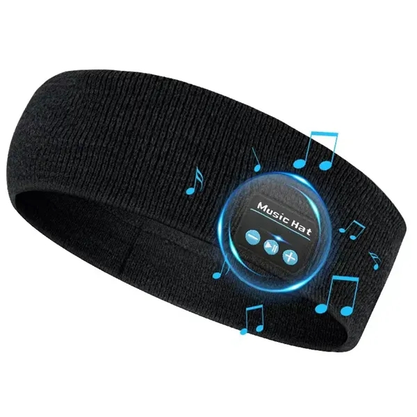 Bluetooth Headband Sweatband with Wireless Headphone - Bluetooth Headband Sweatband with Wireless Headphone - Image 1 of 3