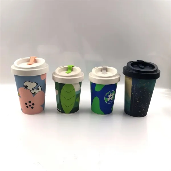 12oz Eco Bamboo fiber coffee cup mug - 12oz Eco Bamboo fiber coffee cup mug - Image 2 of 2