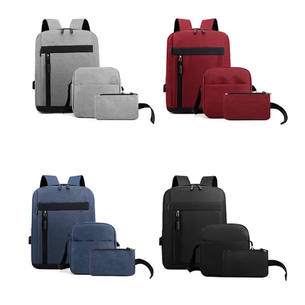 Three Piece Backpack Set Crossbody Storage Bag - Three Piece Backpack Set Crossbody Storage Bag - Image 1 of 3