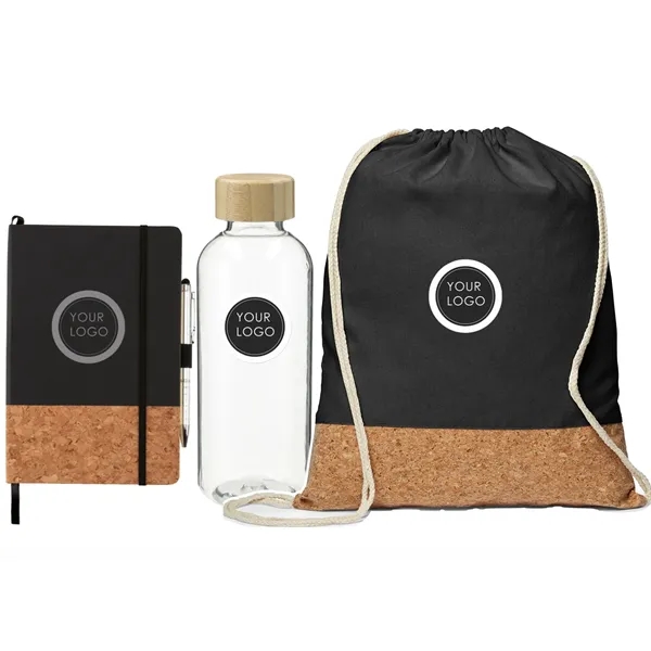 Eco-Friendly Cork & Canvas Corporate Gift Set - Eco-Friendly Cork & Canvas Corporate Gift Set - Image 1 of 2