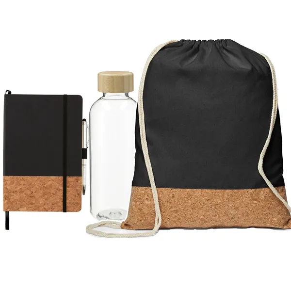 Eco-Friendly Cork & Canvas Corporate Gift Set - Eco-Friendly Cork & Canvas Corporate Gift Set - Image 2 of 2