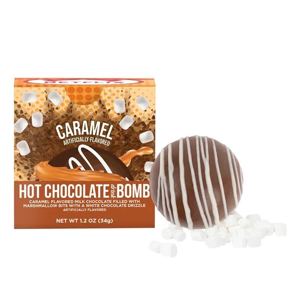Hot Chocolate Bomb Caramel Flavor in Full Color Box - Hot Chocolate Bomb Caramel Flavor in Full Color Box - Image 1 of 2