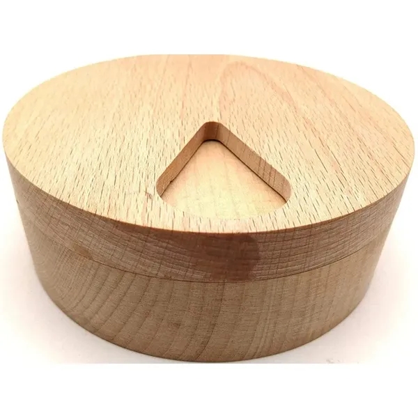 1 week Round Wooden Pill Box - 1 week Round Wooden Pill Box - Image 2 of 2