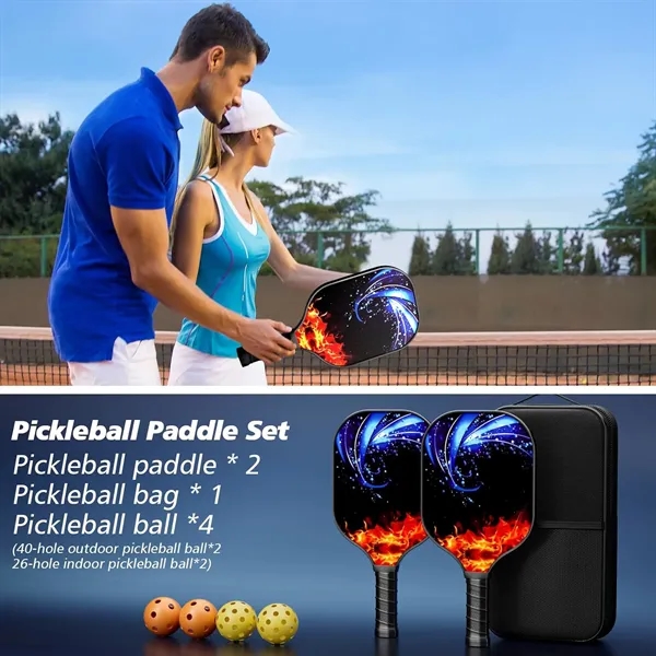 Fiberglass Pickleball Set For Kids w/ EVA Bag - Fiberglass Pickleball Set For Kids w/ EVA Bag - Image 3 of 6