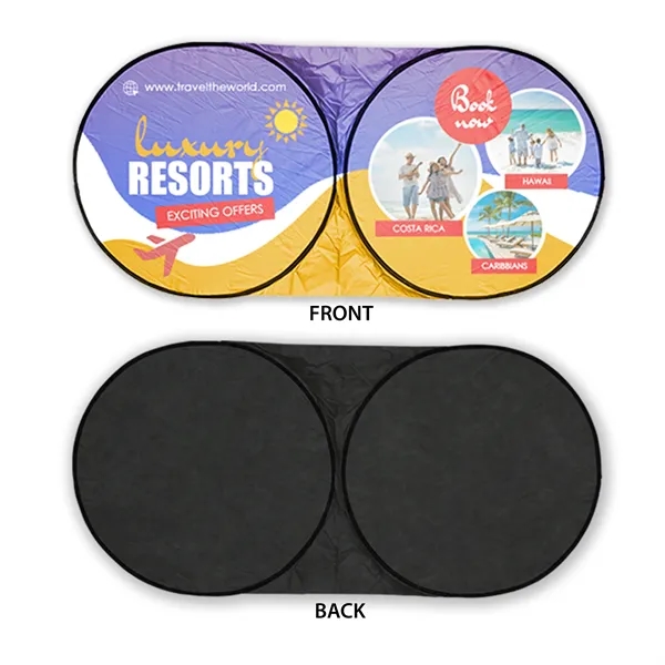 Custom Car Windshield Sun Shade - Digitally Printed - Custom Car Windshield Sun Shade - Digitally Printed - Image 1 of 5
