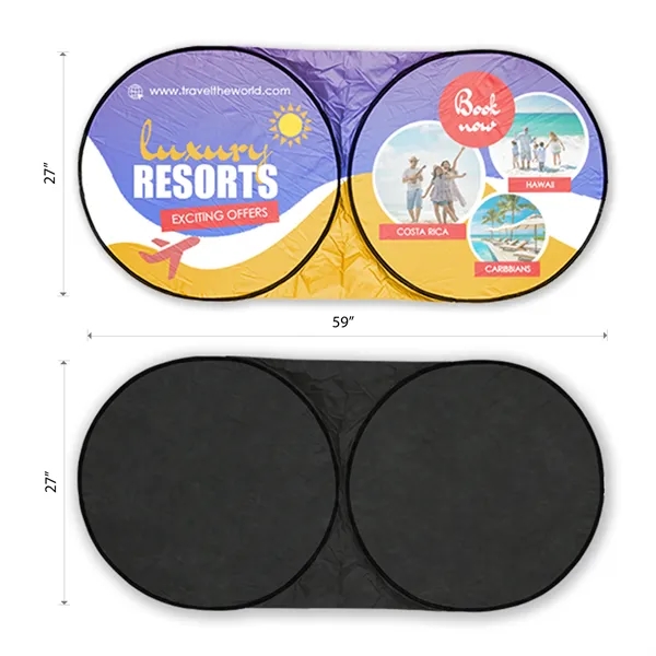 Custom Car Windshield Sun Shade - Digitally Printed - Custom Car Windshield Sun Shade - Digitally Printed - Image 2 of 5
