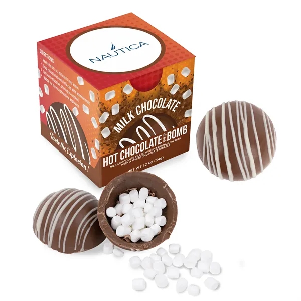 Custom Hot Chocolate Bomb In Full Color Gift Box