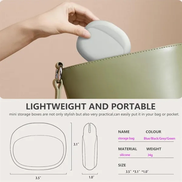 Silicone Earphone Cable Storage Box 50PCS - Silicone Earphone Cable Storage Box 50PCS - Image 2 of 2