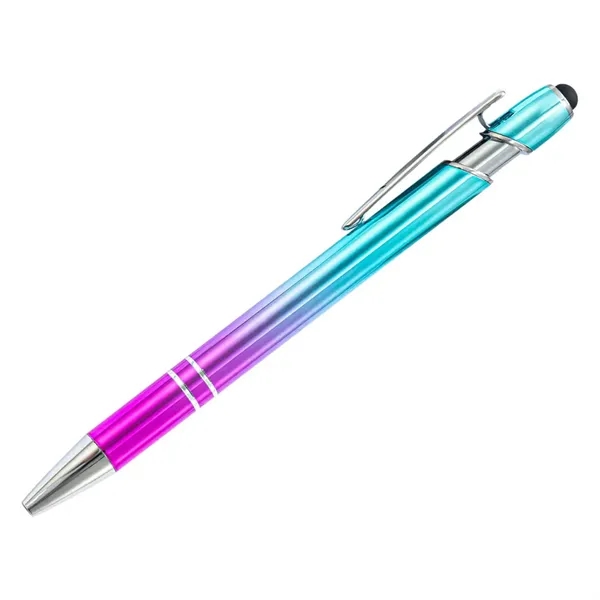 Rainbow Gradient Floating Glitter Ballpoint Pen - Rainbow Gradient Floating Glitter Ballpoint Pen - Image 1 of 2