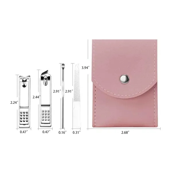 4-In-1 Set Travel Manicure Kit Nail Clippers - 4-In-1 Set Travel Manicure Kit Nail Clippers - Image 1 of 3
