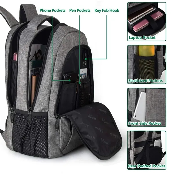 Travel Laptop Backpack - Travel Laptop Backpack - Image 2 of 4